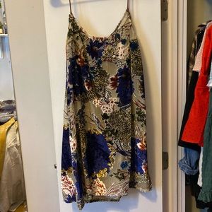 Free People Floral Velvet Mini Dress